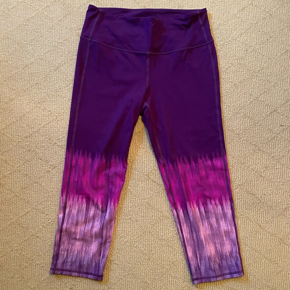 Athleta Hight Rise Pink/Purple Leggings - M